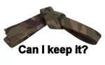 Can I keep my belt?